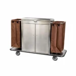 Premium SS Steel Hotel Housekeeping Trolley With Doors
