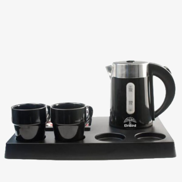 Electric kettle with tray for hotels-ebkl0005-elribird-europe- hotel electric kettle tray