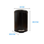 Hotel Pedal Bin 5 Liter - Black Color - EBWB0018-BL