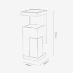 Buy SS Steel & Marble Hotel Lobby Bin at #1PRICE Europe - EBWB0022