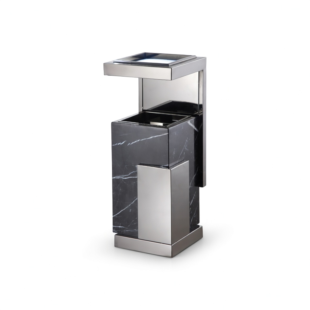 Buy SS Steel & Marble Hotel Lobby Bin at #1PRICE Europe - EBWB0022