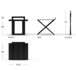 Foldable Hotel Luggage Rack - Image 2