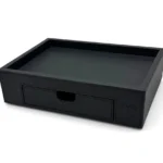 Hospitality Leather Tray With Drawer-ElriBird-Kettle-Tray-EBKL0018 - Hospitality Trays Manufacturer in Europe