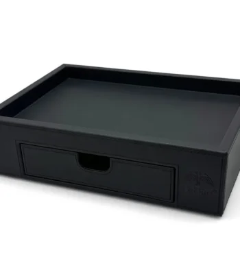 Hospitality Leather Tray With Drawer-ElriBird-Kettle-Tray-EBKL0018 - Hospitality Trays Manufacturer in Europe
