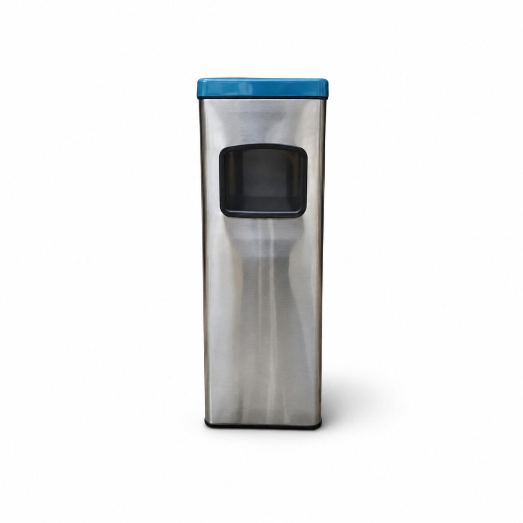 Stainless-Steel-Bin-with-Ash-Tray-elribird-europe-hotel-lobby-bin-EBWB0048