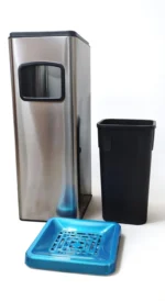 Stainless Steel Bin With Ash Tray - Image 2