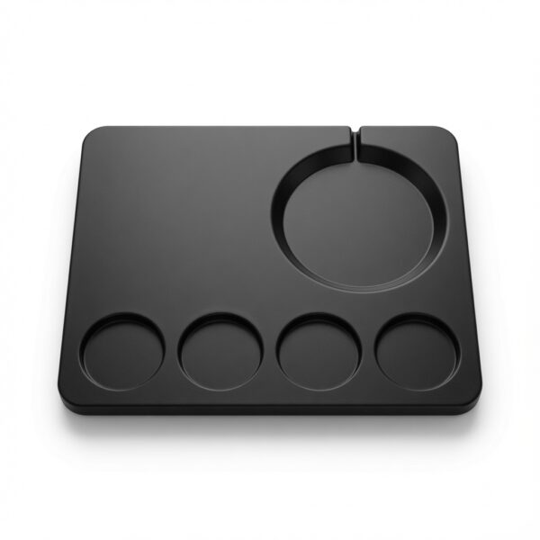 Welcome Courtesy Tray Melamine Welcome Tray for Guest Room- Black-Melamine-Hotel-Room-Kettle-Tray-at-BEST-1PRICES-ElriBird-EBKL0023