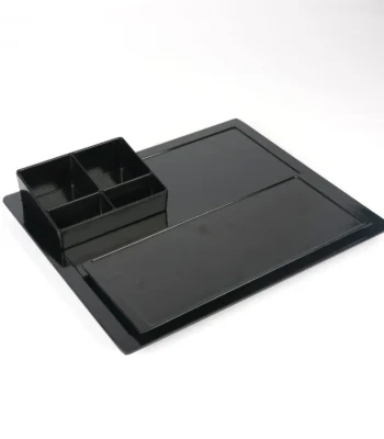 Melamine Tray Set Black Color