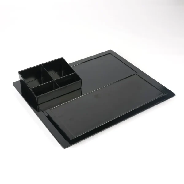 Melamine Tray Set Black Color