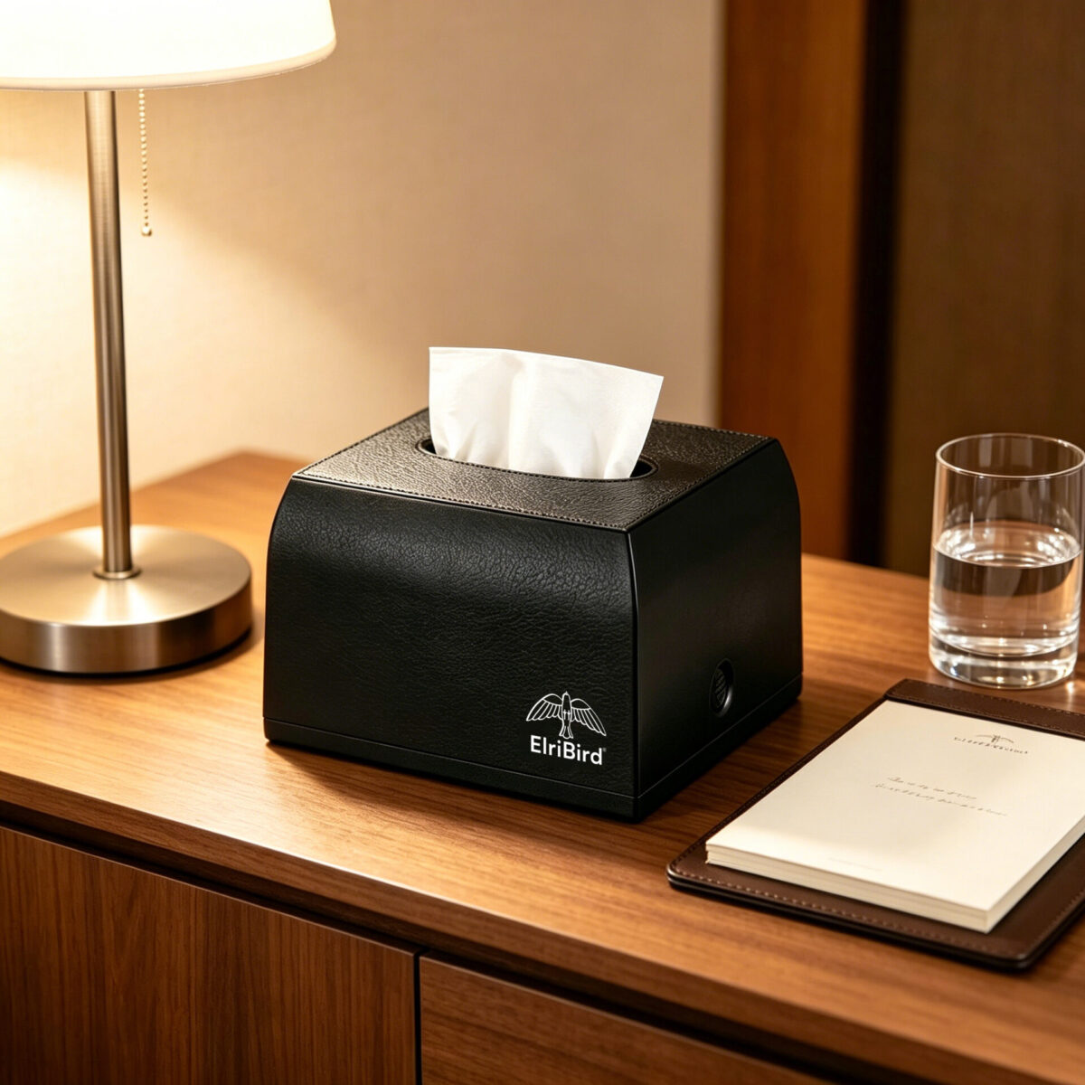 Premium Countertop Tissue Box Holder for Hotel Bathrooms - EBPD0025